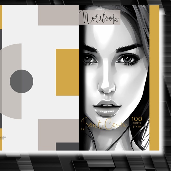 NOTEBOOK 100 PAGES, MATTE FINISH, SIZE 8.0" X 10.0", PAPERBACK COVER - Picture 1 of 5